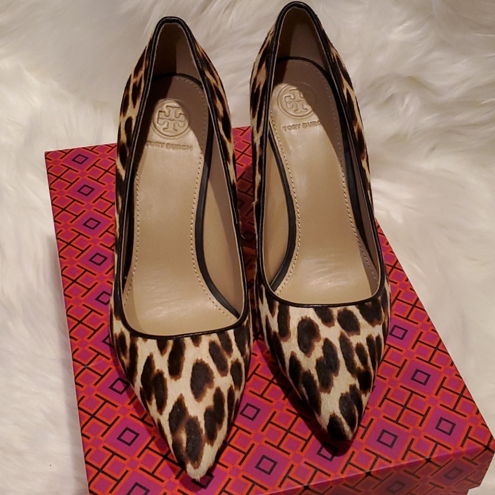 Tory Burch Elana Pumps Leopard Print